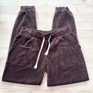 Hale‎ Bob Low Rise Y2K Velour Joggers | Brown Size Medium